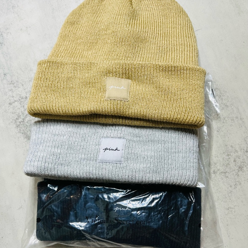 Victoria’s Secret pink Beanie Bundle